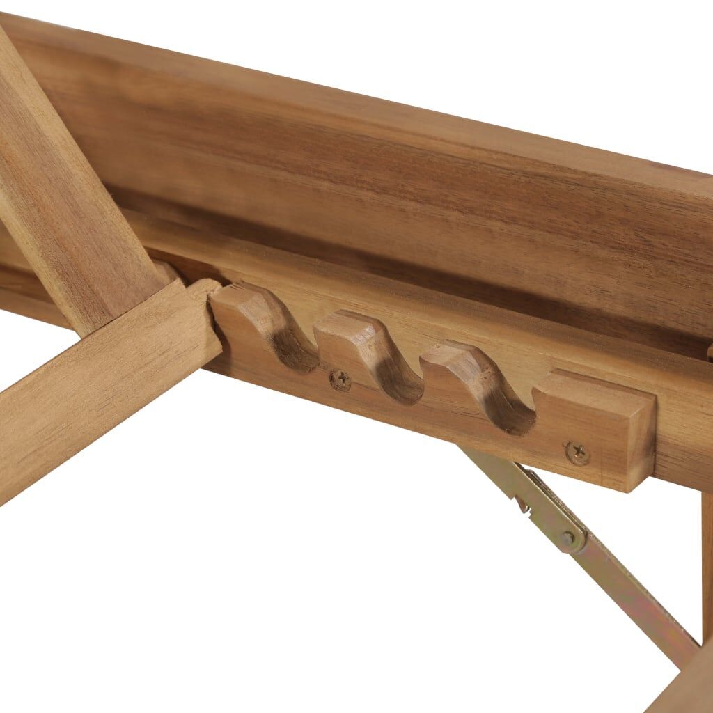 Folding Sun Lounger with Cushion Solid Acacia Wood Price