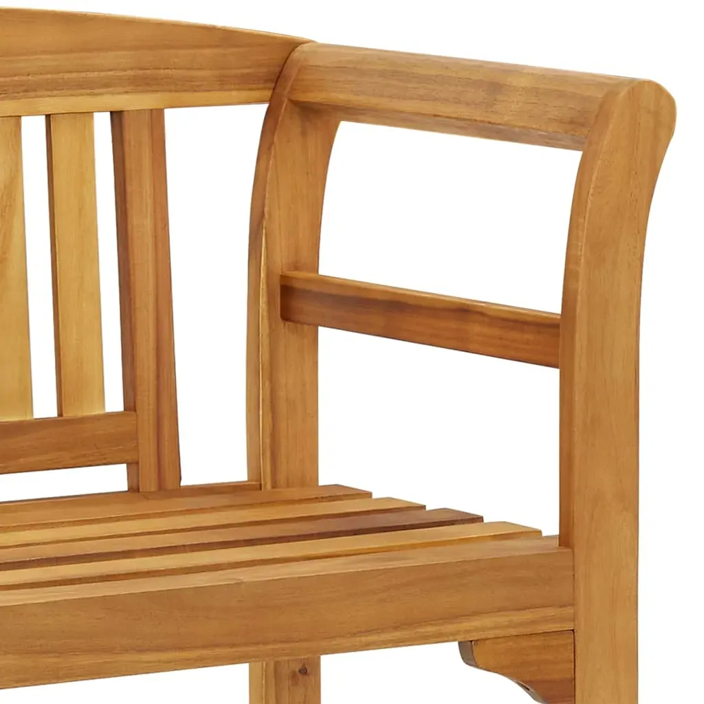 Garden Bench with Cushion 120 cm Solid Acacia Wood Price