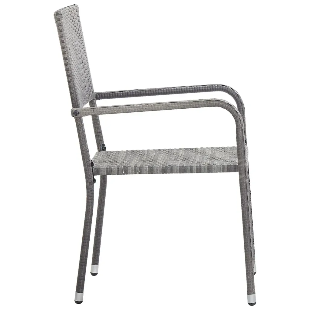 3 Piece Garden Dining Set Grey Price