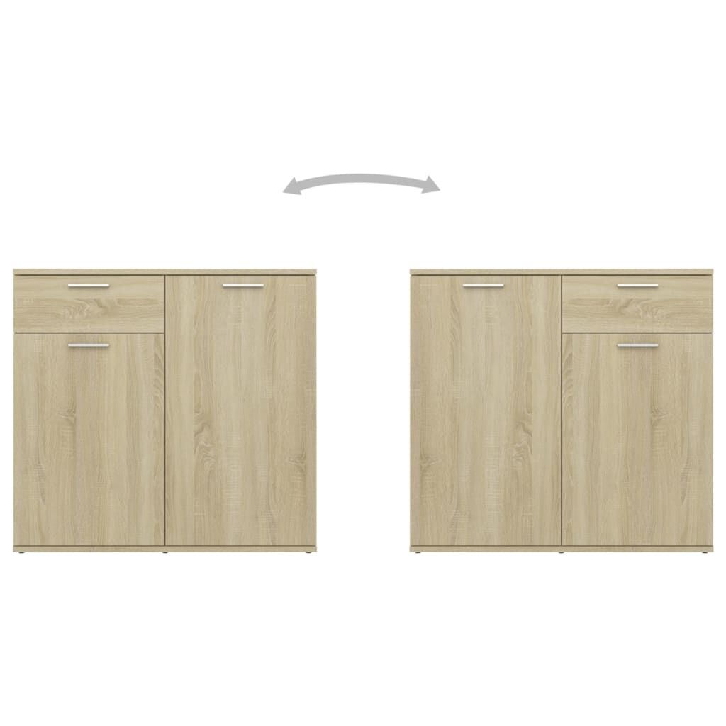 Sideboard Sonoma Oak 160x36x75 cm Engineered Wood Price