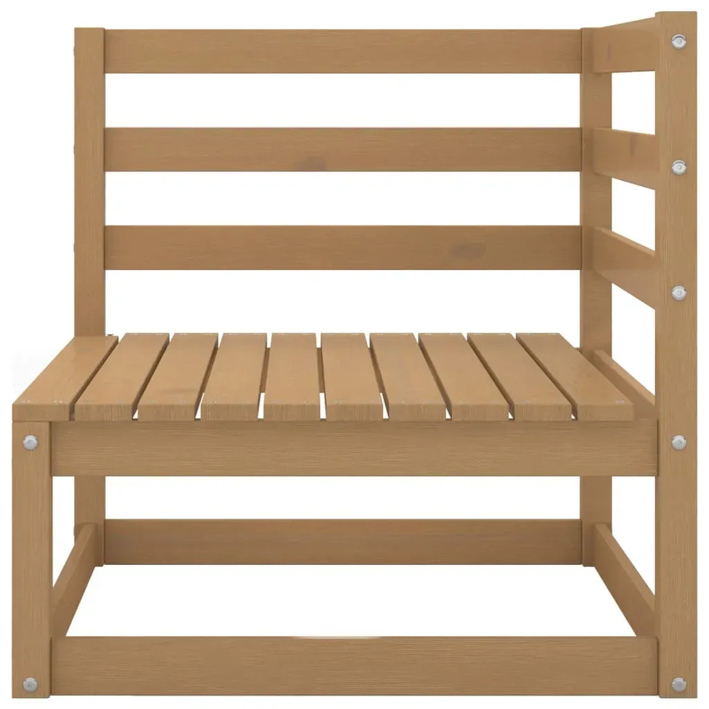 7 Piece Garden Lounge Set Honey Brown Solid Pinewood Price
