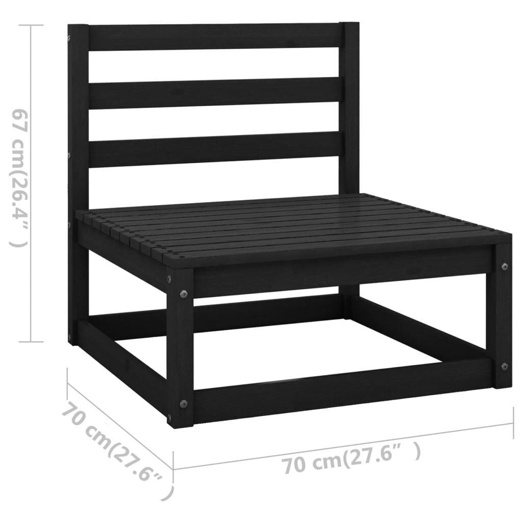 11 Piece Garden Lounge Set Solid Pinewood Price
