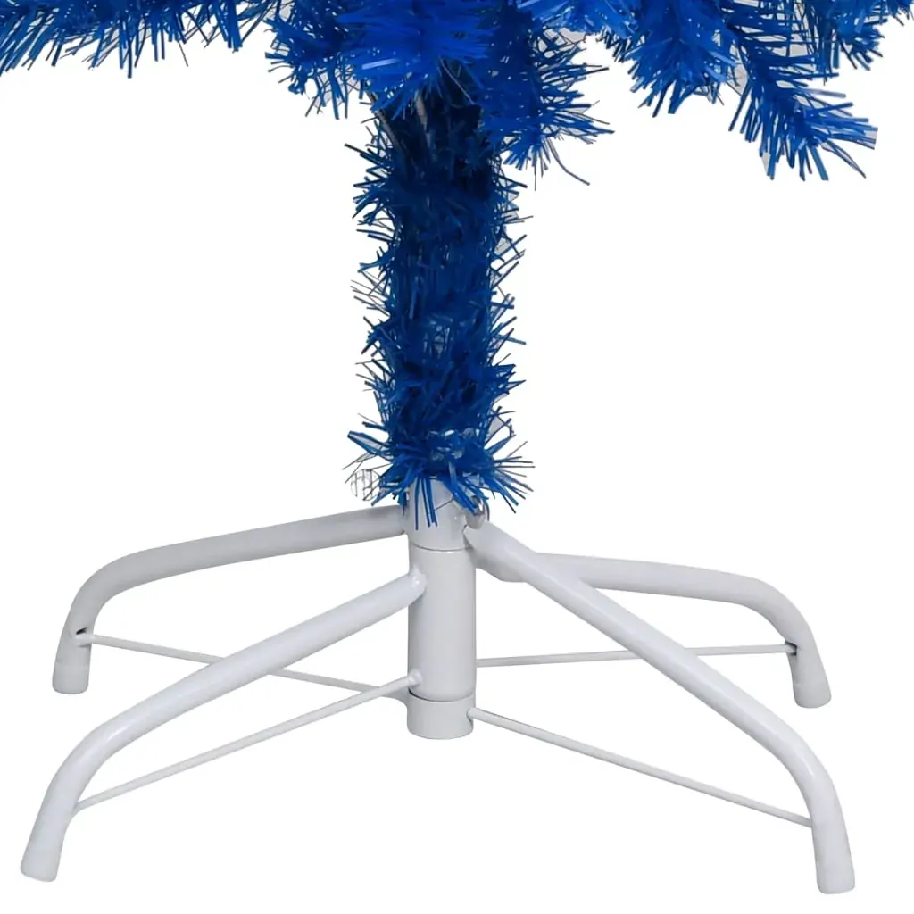 Artificial Pre-lit Christmas Tree with Stand Blue 120 cm PVC Price
