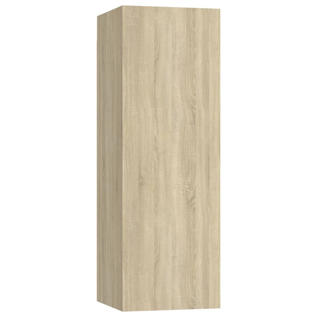 3 Piece TV Cabinet Set Sonoma Oak Engineered Wood Price