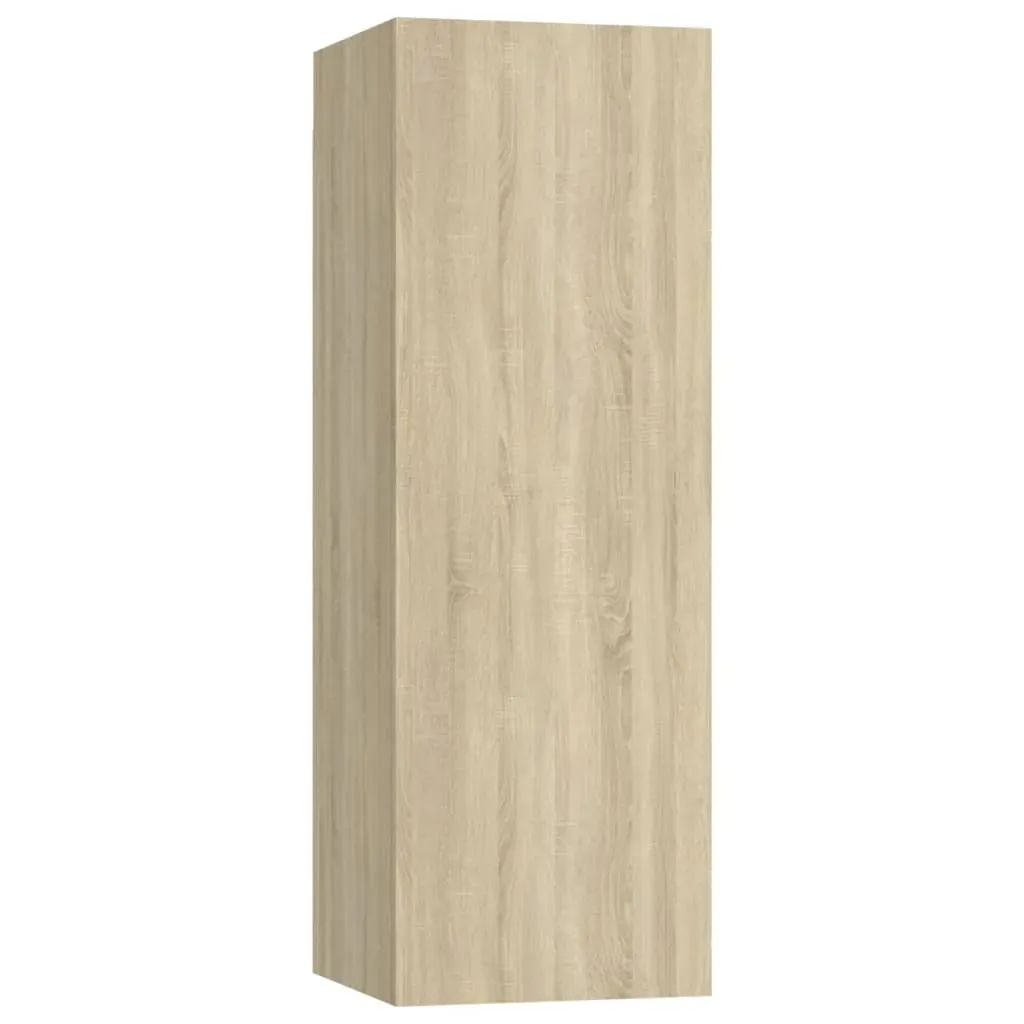 4 Piece TV Cabinet Set Sonoma Oak Engineered Wood Price