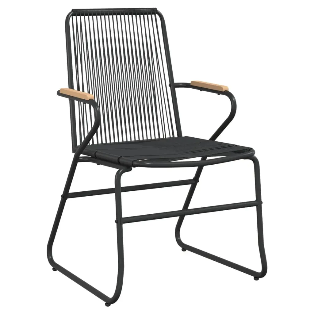 9 Piece Garden Dining Set Black PVC Rattan Price