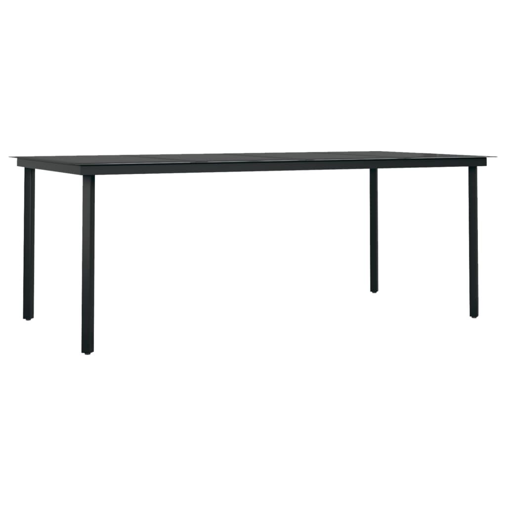 9 Piece Garden Dining Set Black Price