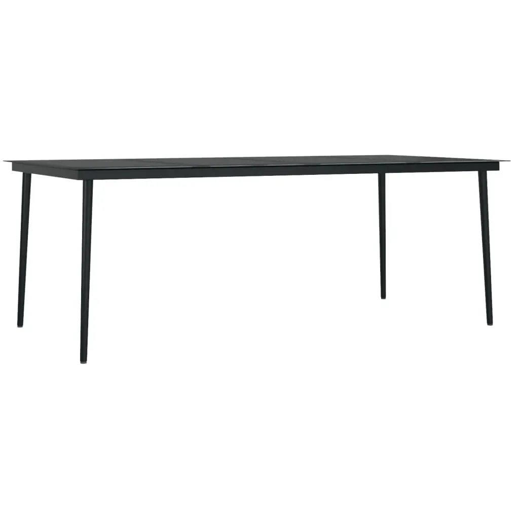 9 Piece Garden Dining Set Black Price