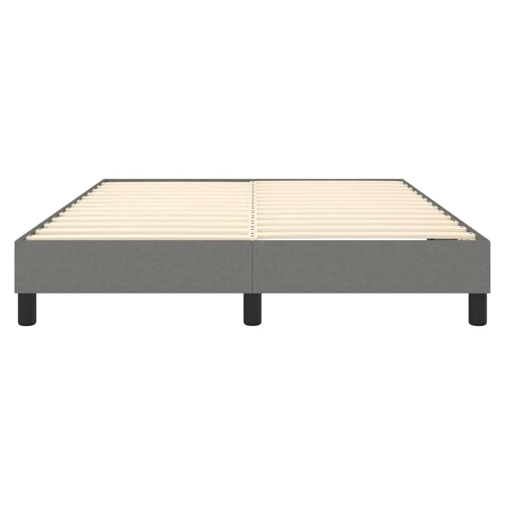 Bed Frame without Mattress Dark Grey Double Fabric Price