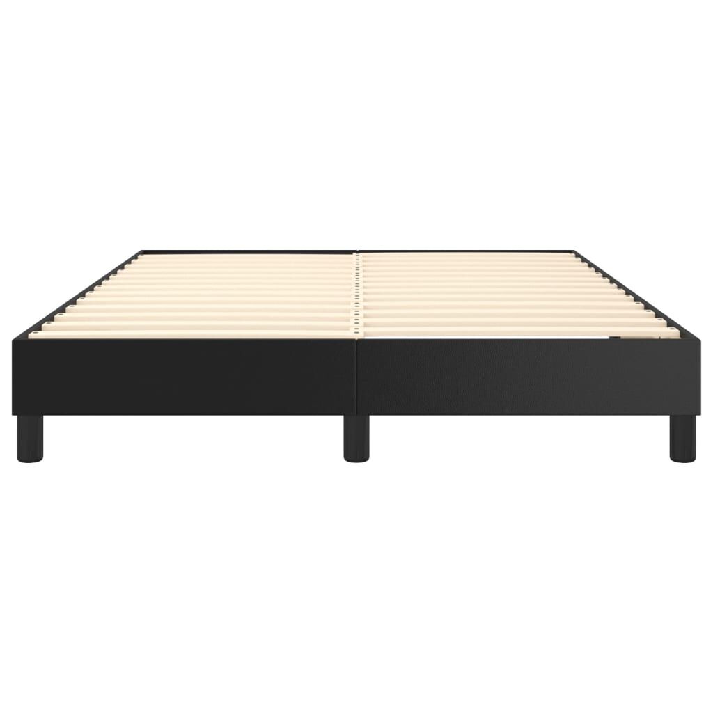 Bed Frame without Mattress Black Queen Faux Leather Price