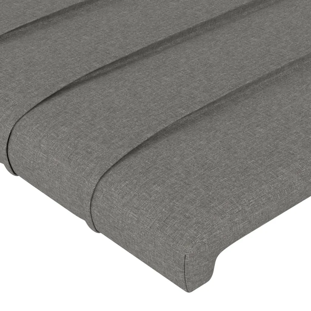 LED Headboard Dark Grey 200 cm Fabric Price