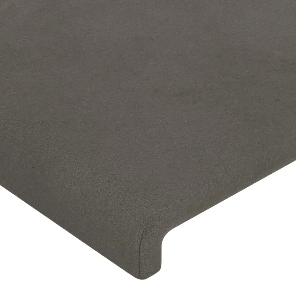 LED Headboard Dark Grey 200 cm Velvet Price