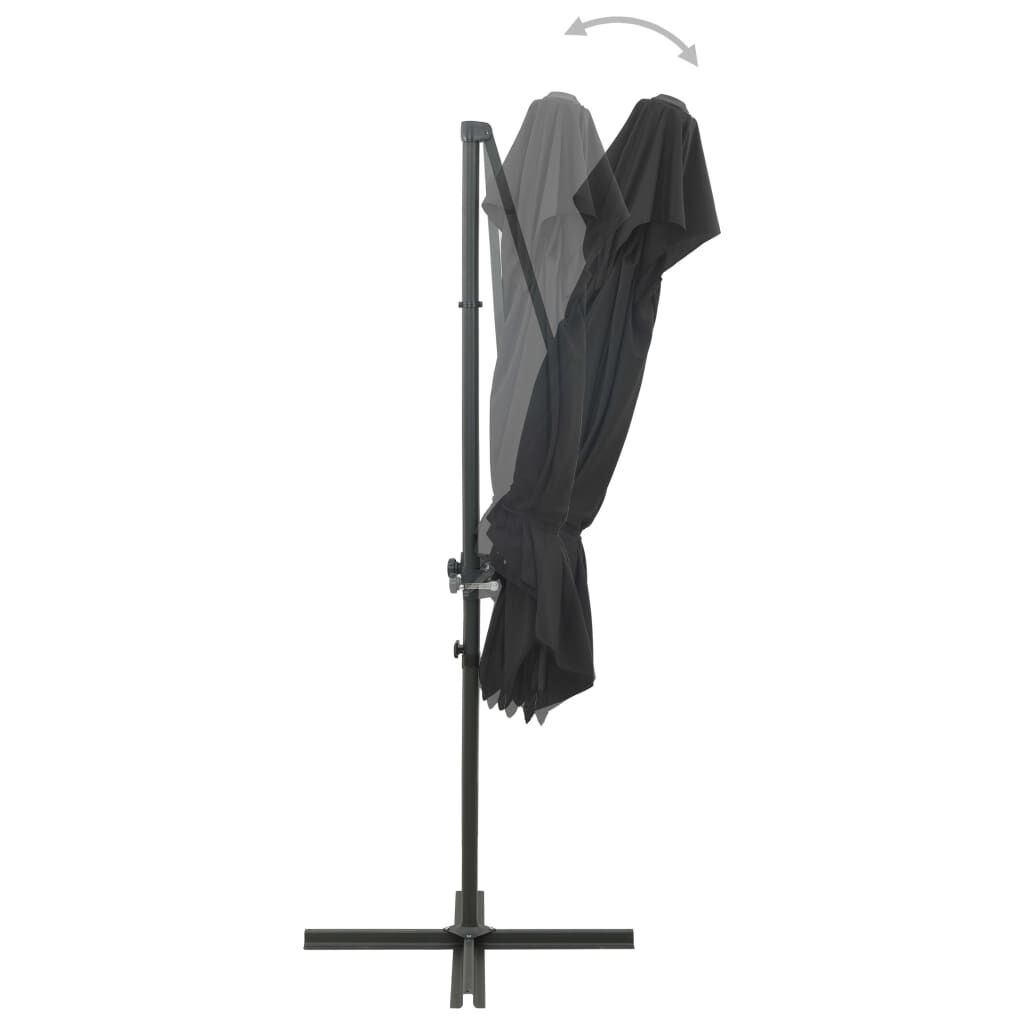 Cantilever Garden Parasol with Double Top Anthracite 250x250 cm Price