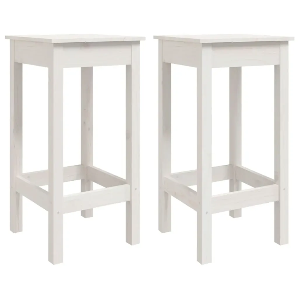 3 Piece Bar Set White Solid Wood Pine Price