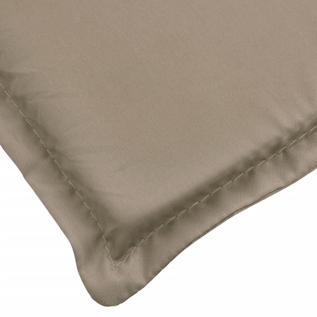 Sun Lounger Cushion Taupe 200x70x3cm Oxford Fabric Price