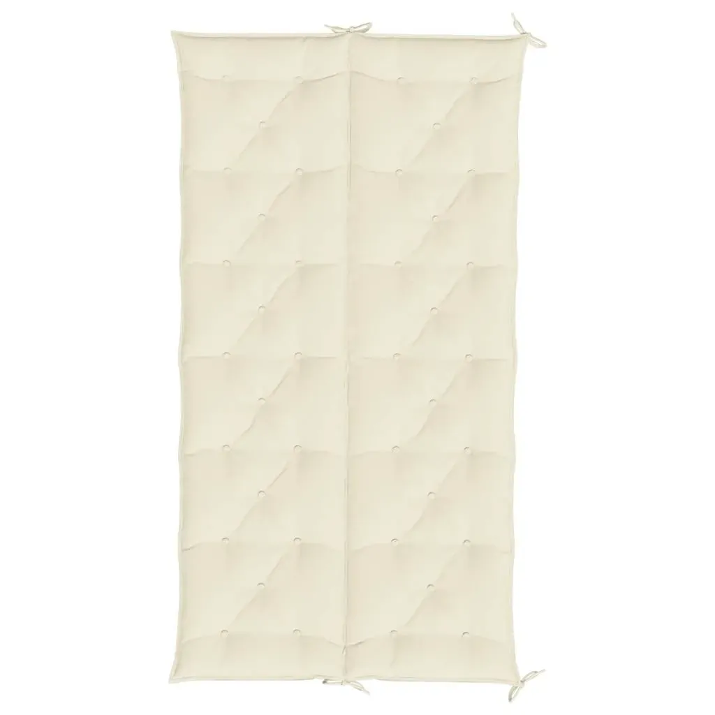 Garden Bench Cushion Cream White 200x(50+50)x7cm Oxford Fabric Price