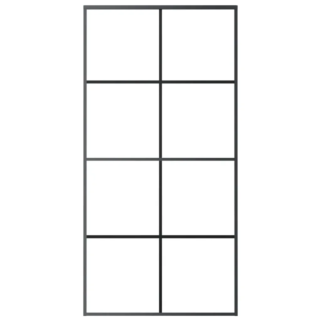 Sliding Door with Hardware Set 102.5x205 cm ESG Glass&Aluminium Price