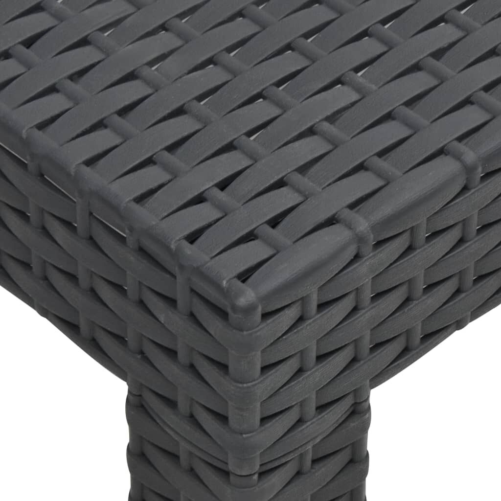 Garden Table Anthracite 58x58x41 cm PP Rattan Price