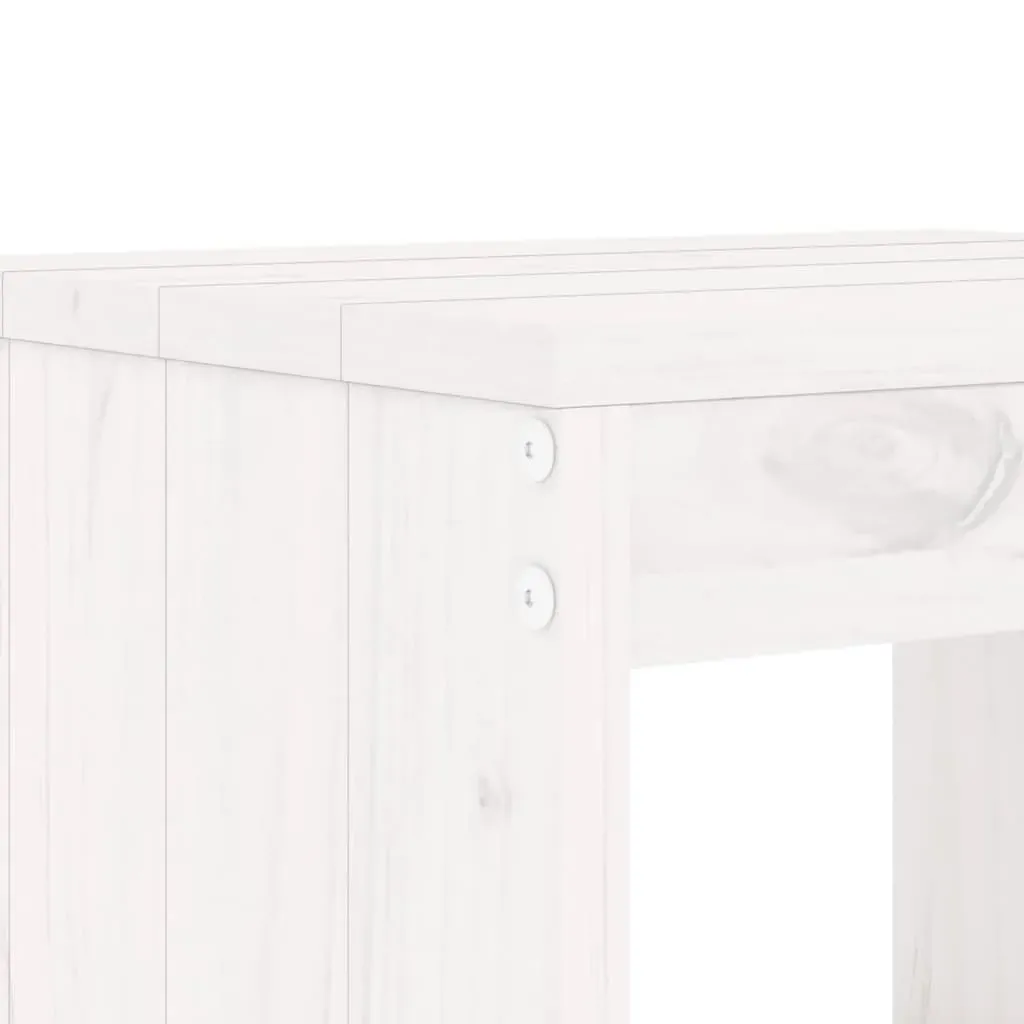 5 Piece Garden Bar Set White Solid Wood Pine Price