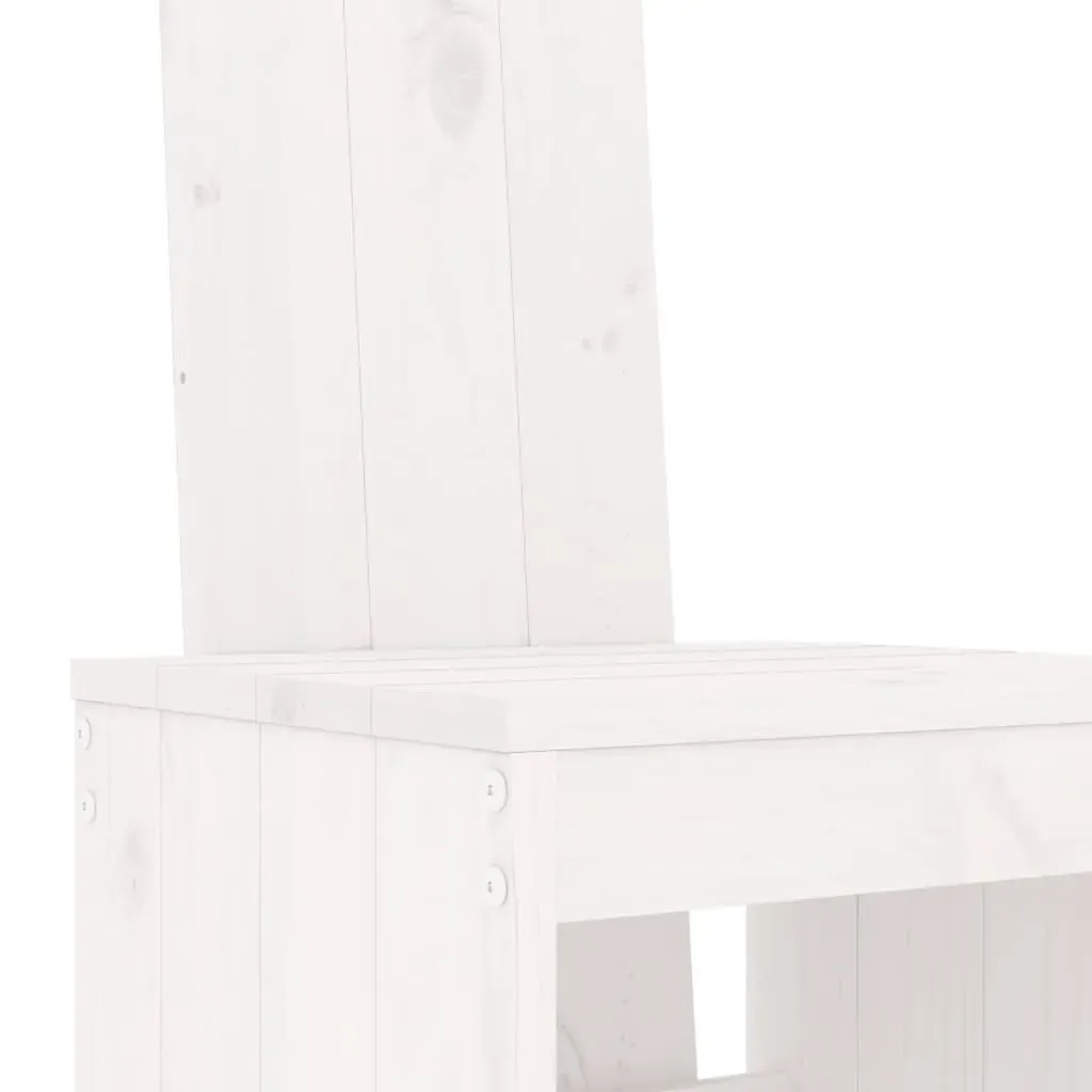 5 Piece Garden Bar Set White Solid Wood Pine Price