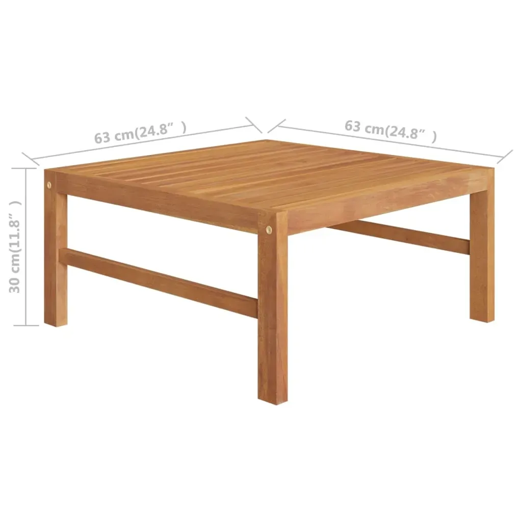 Garden Table 63x63x30 cm Solid Teak Wood Price