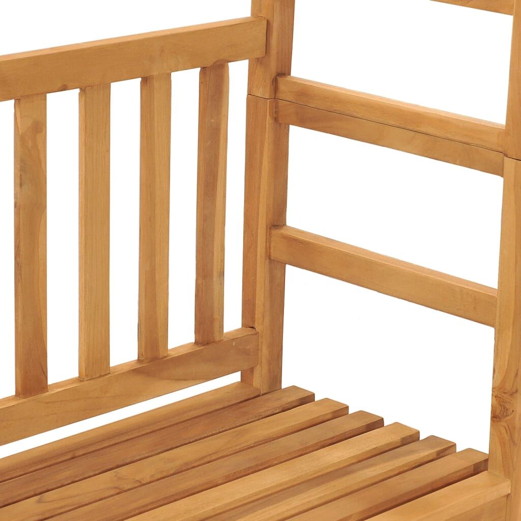 Garden Bench with Pergola 115 cm Solid Wood Teak Price