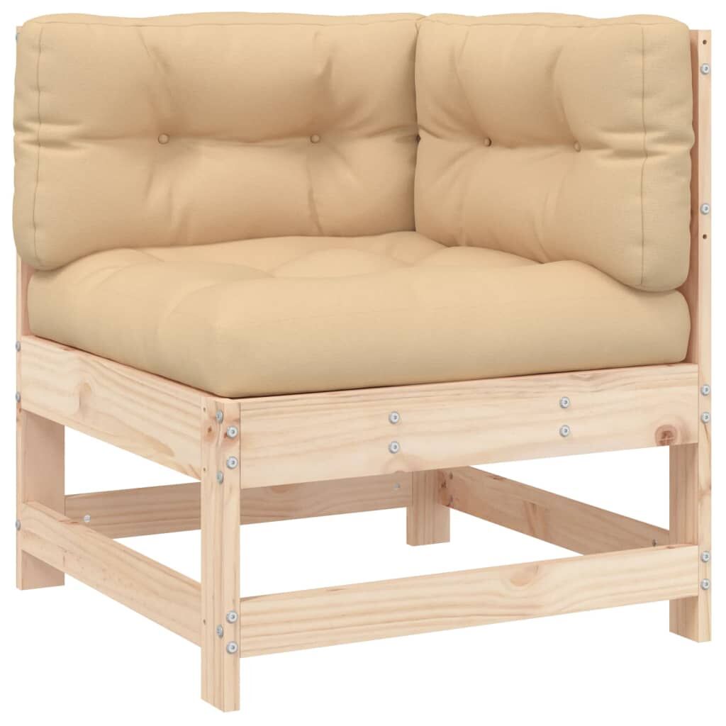 7 Piece Garden Lounge Set with Cushions Solid Wood Price
