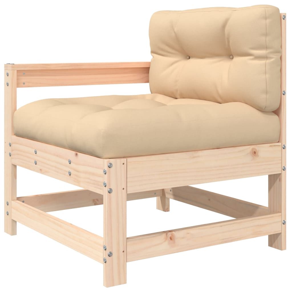 7 Piece Garden Lounge Set with Cushions Solid Wood Price