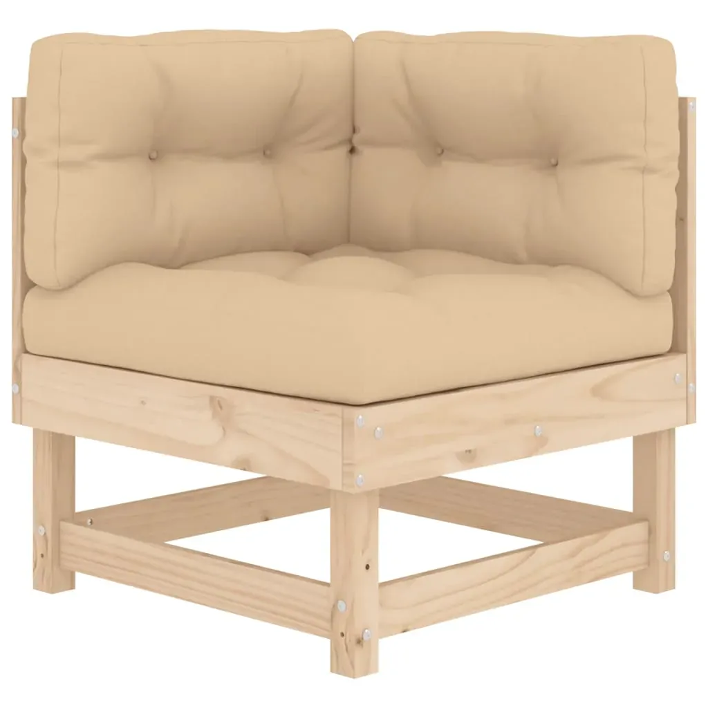 10 Piece Garden Lounge Set with Cushions Solid Wood Price