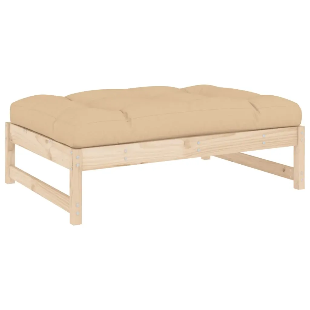 6 Piece Garden Lounge Set with Cushions Solid Wood Price