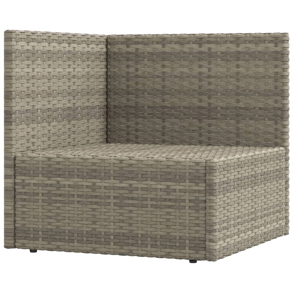 10 Piece Garden Lounge Set with Cushions Grey Poly Rattan Price
