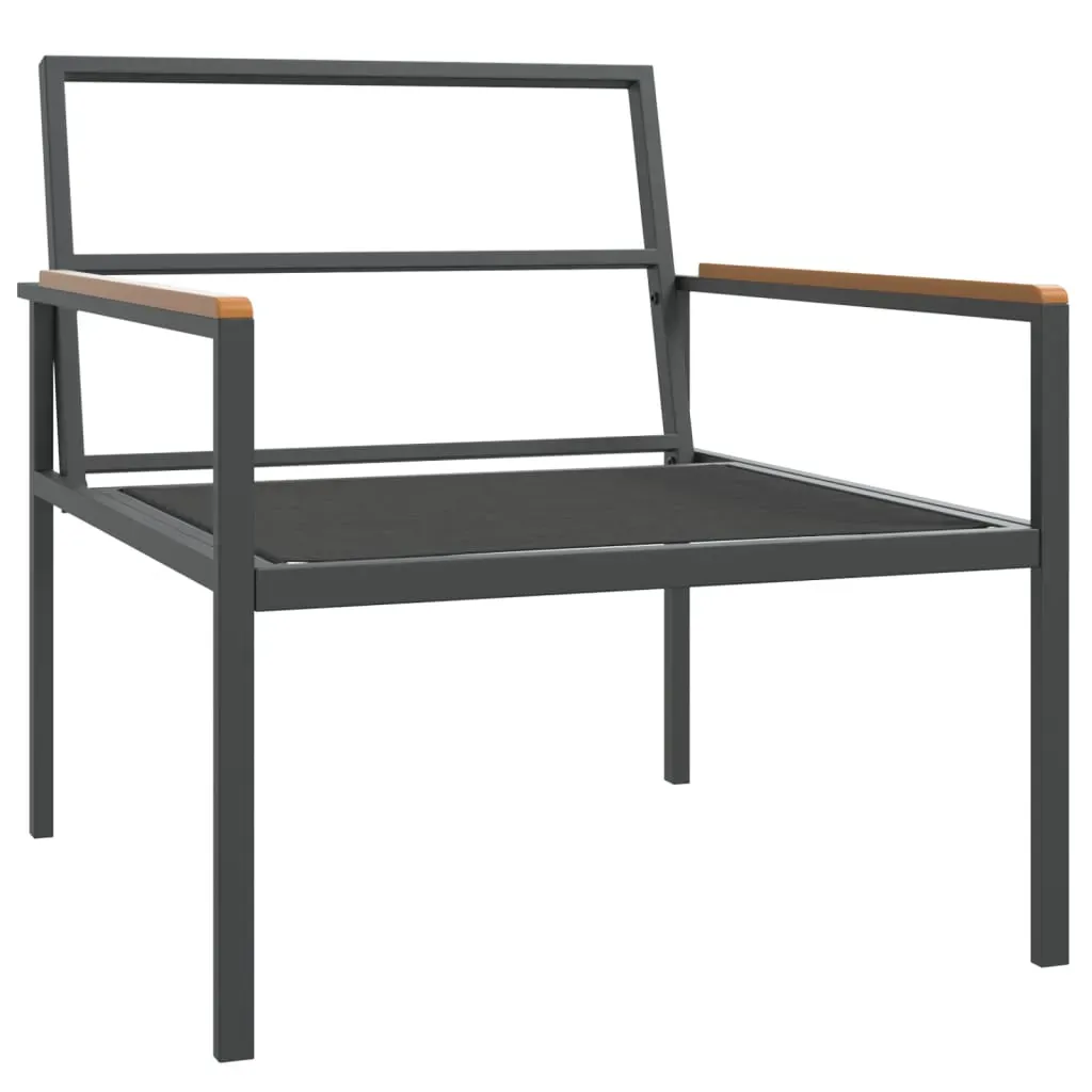 4 Piece Garden Lounge Set with Cushions Anthracite Steel Price