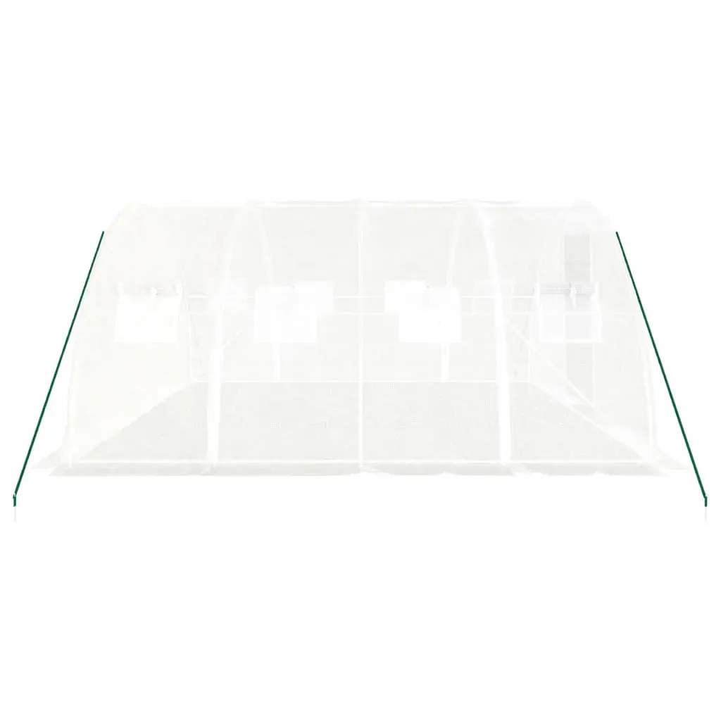 Greenhouse with Steel Frame White 16 m² 4x4x2 m Price