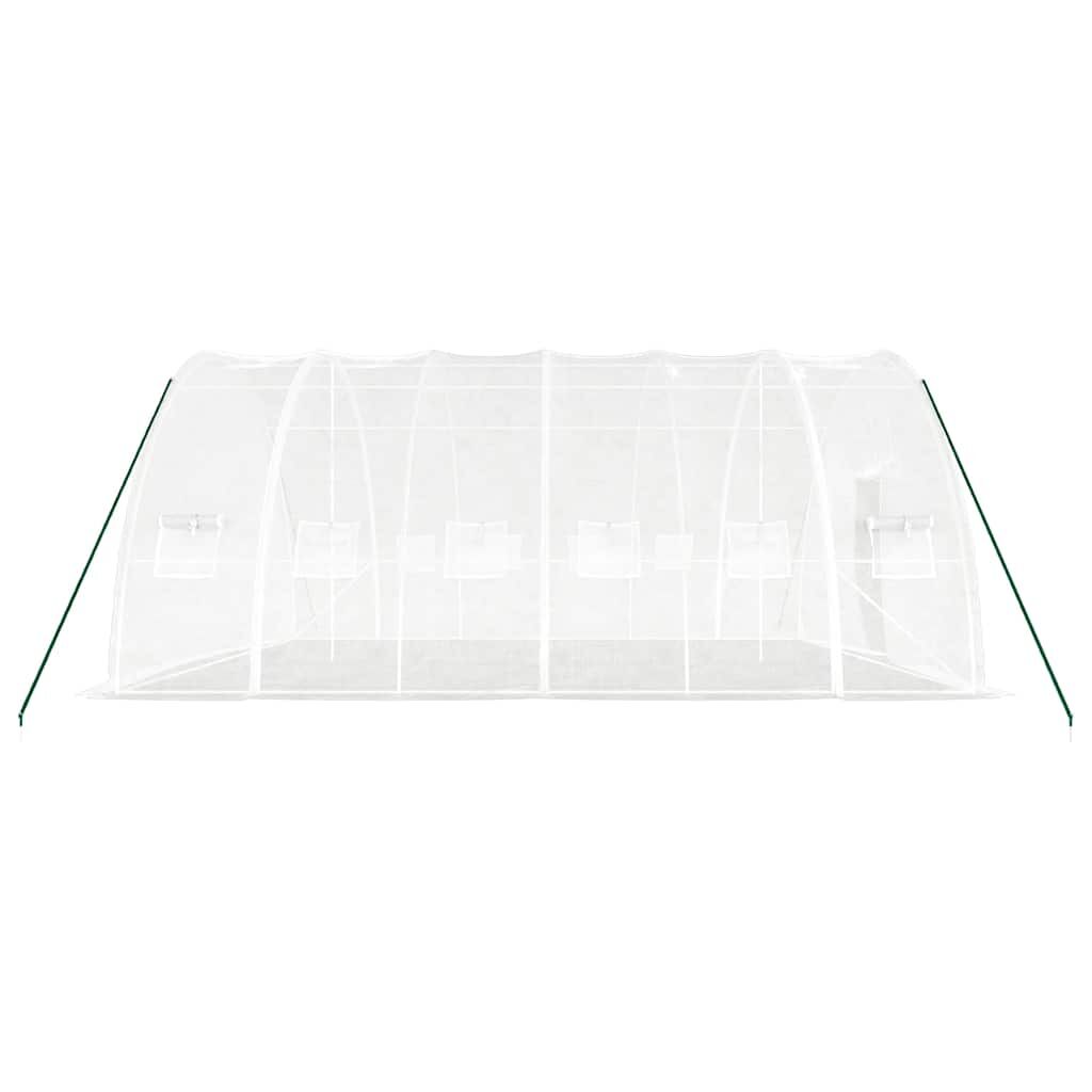 Greenhouse with Steel Frame White 36 m² 6x6x2.85 m Price
