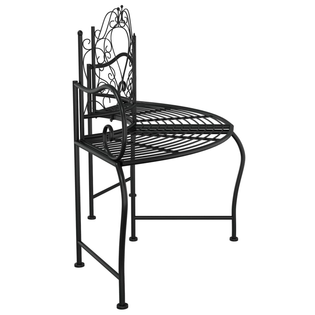 Tree Bench 150 cm Black Steel Price