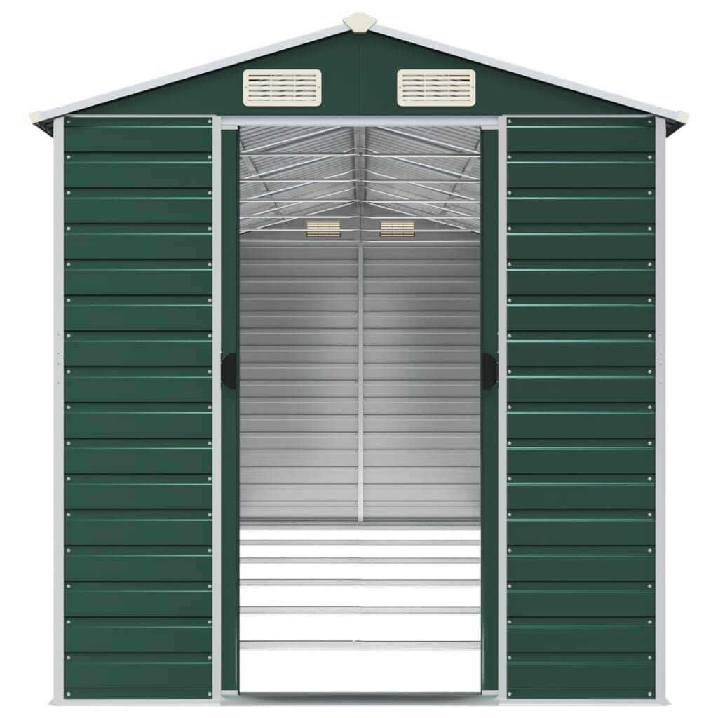 Garden Shed Green 191x555x198 cm Galvanised Steel Price
