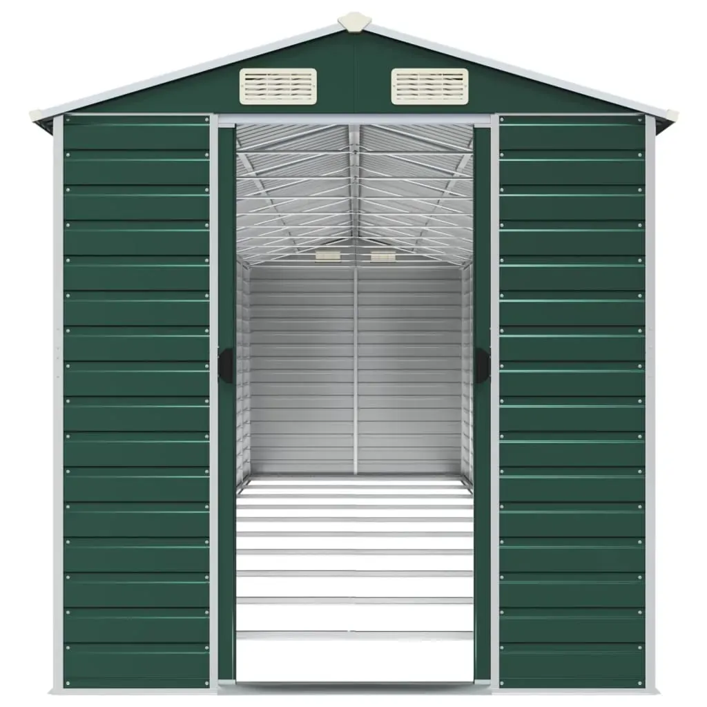Garden Shed Green 191x895x198 cm Galvanised Steel Price