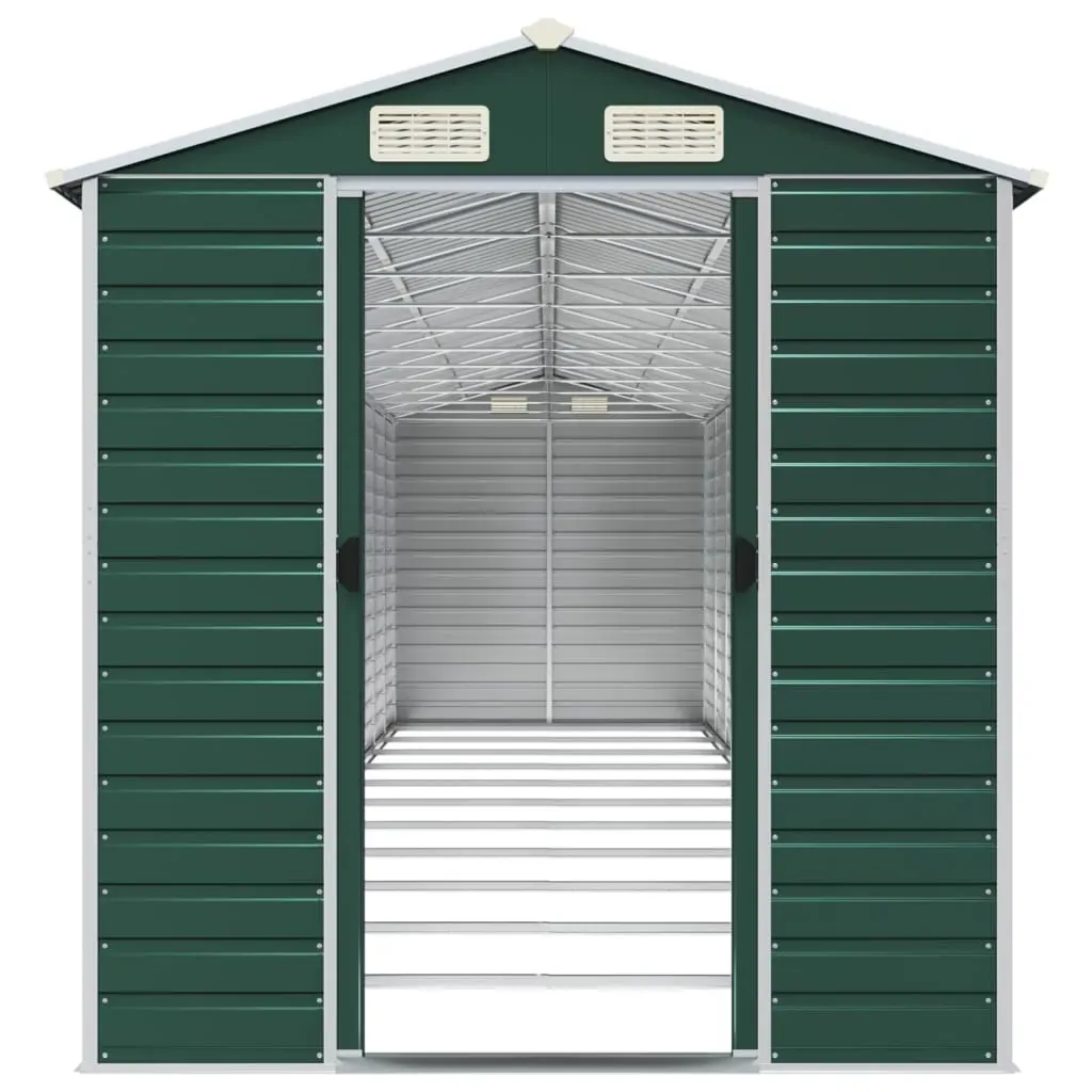 Garden Shed Green 191x980x198 cm Galvanised Steel Price