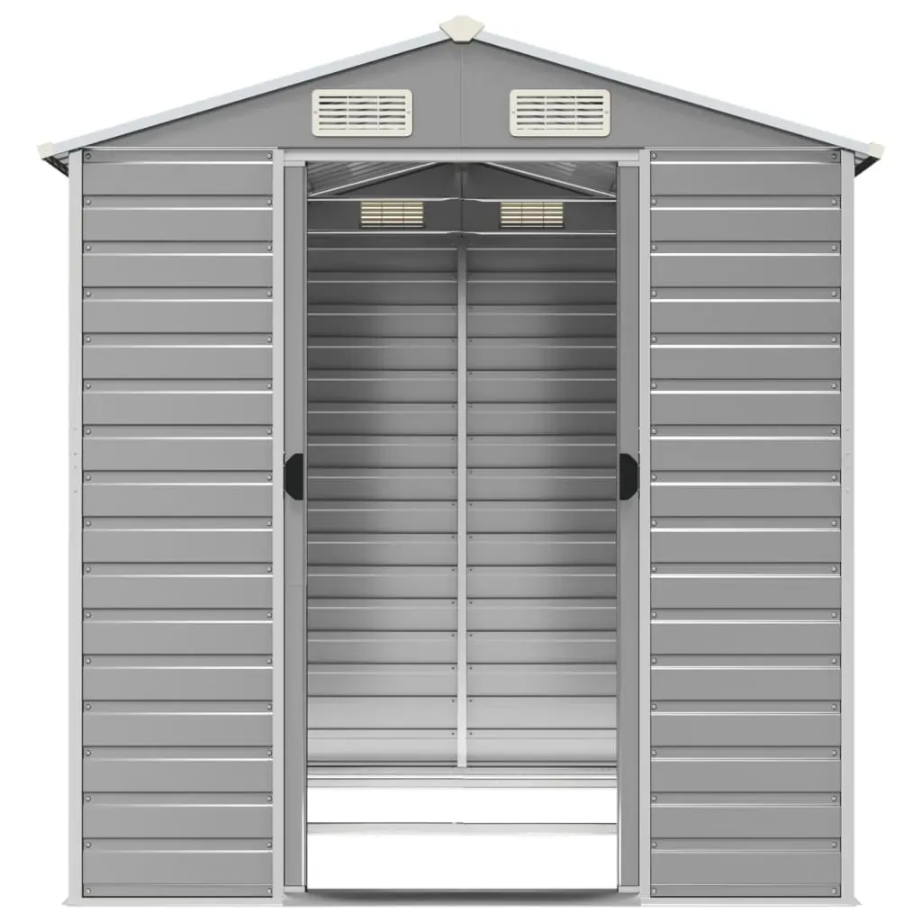 Garden Shed Light Grey 191x215x198 cm Galvanised Steel Price