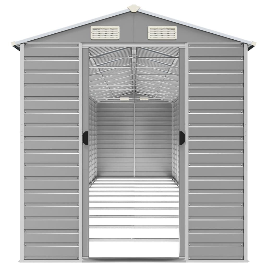 Garden Shed Light Grey 191x980x198 cm Galvanised Steel Price