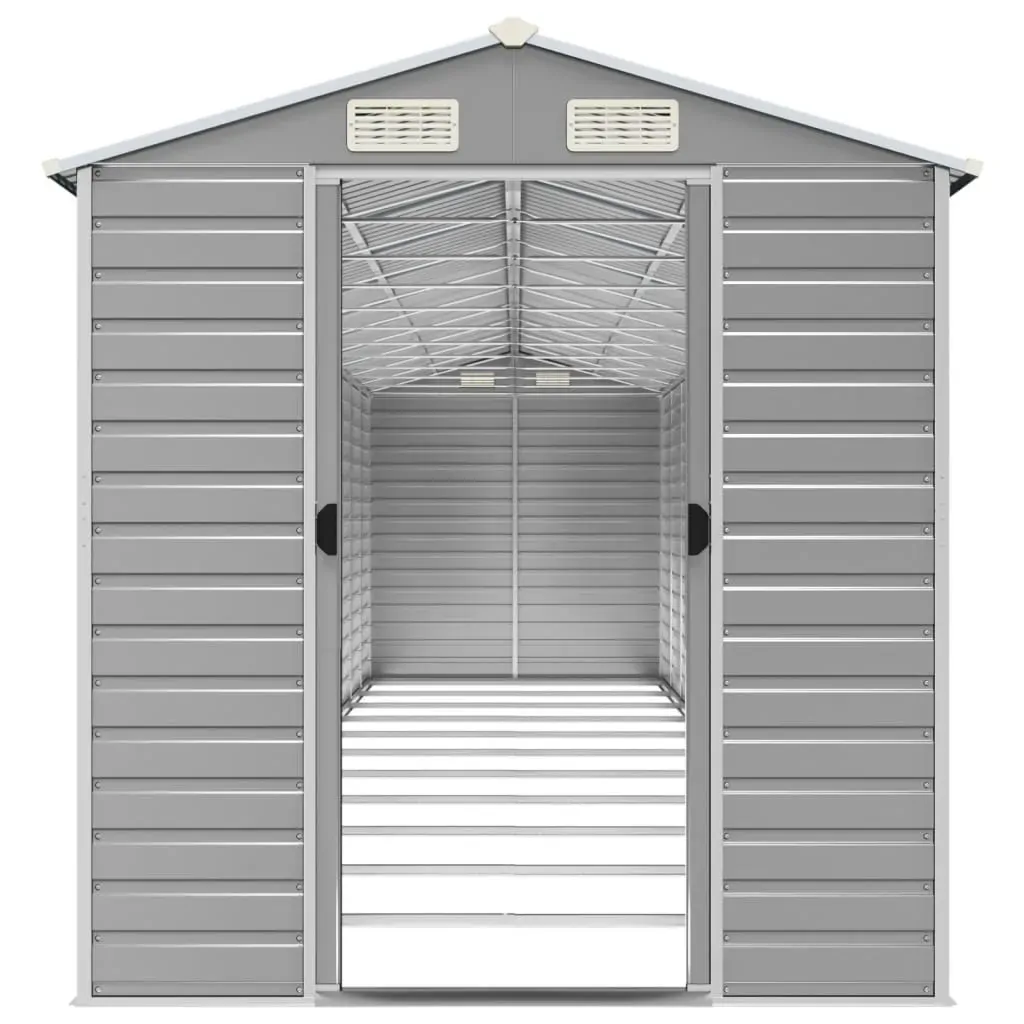 Garden Shed Light Grey 191x980x198 cm Galvanised Steel Price