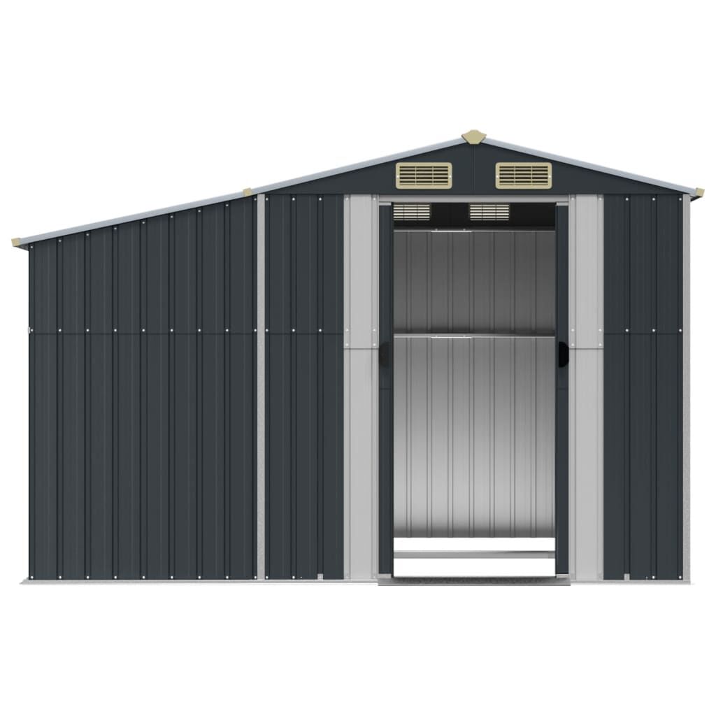 Garden Shed Anthracite 277x192.5x179 cm Galvanised Steel Price