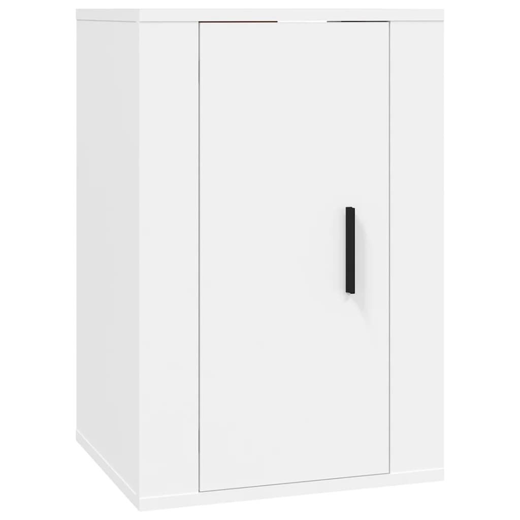 4 Piece TV Cabinet Set White Engineered Wood Price