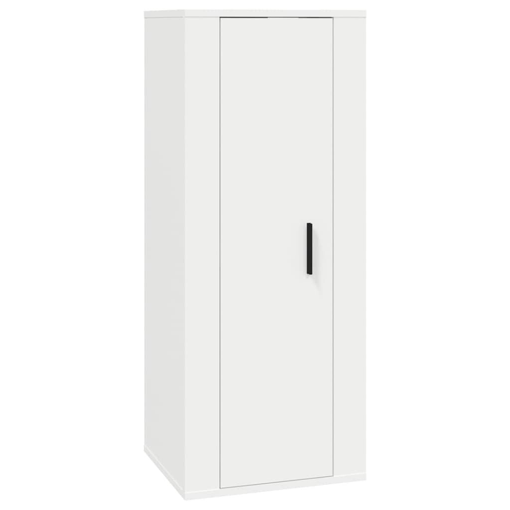 4 Piece TV Cabinet Set White Engineered Wood Price