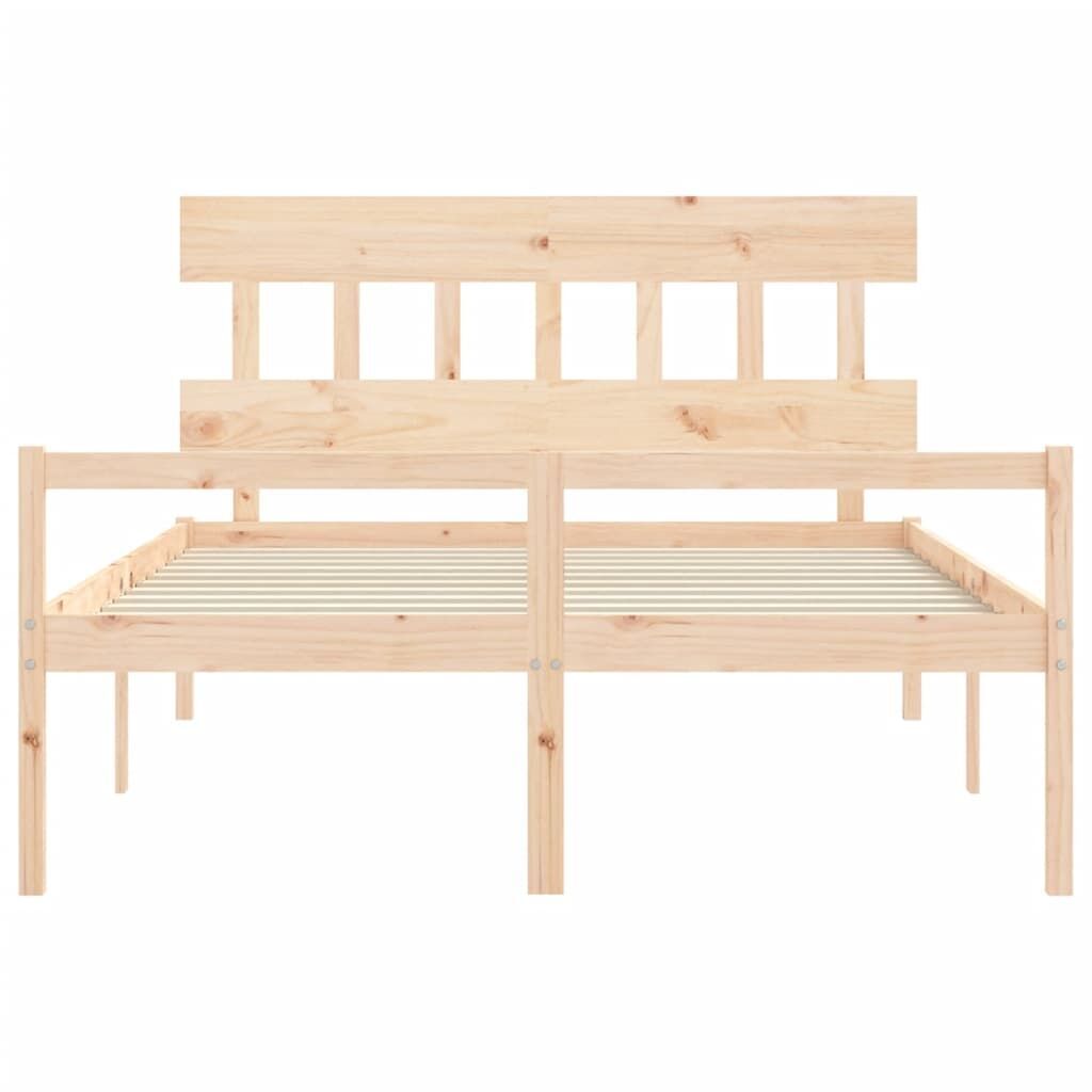 Senior Bed without Mattress 150x200 cm Solid Wood Price