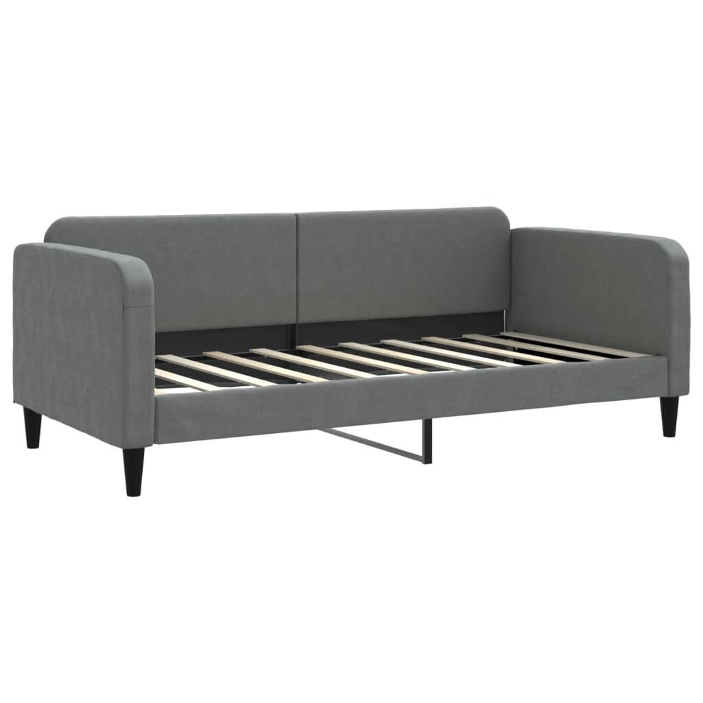 Daybed with Trundle&Drawers without Mattress Dark Grey 90x190 cm Price