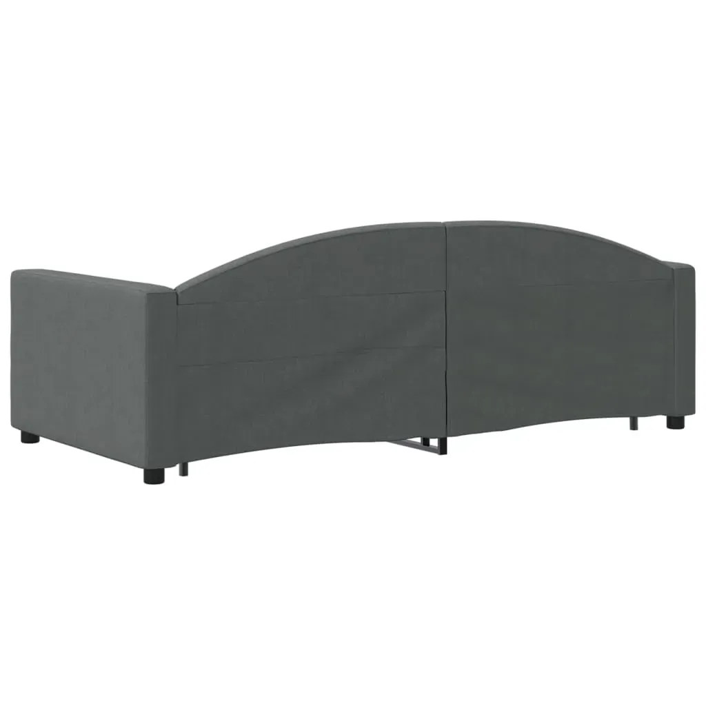 Daybed with Trundle&Drawers without Mattress Dark Grey 90x190 cm Price