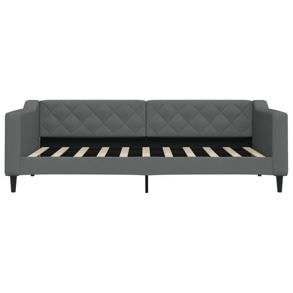 Daybed with Trundle without Mattress Dark Grey 90x190 cm Price