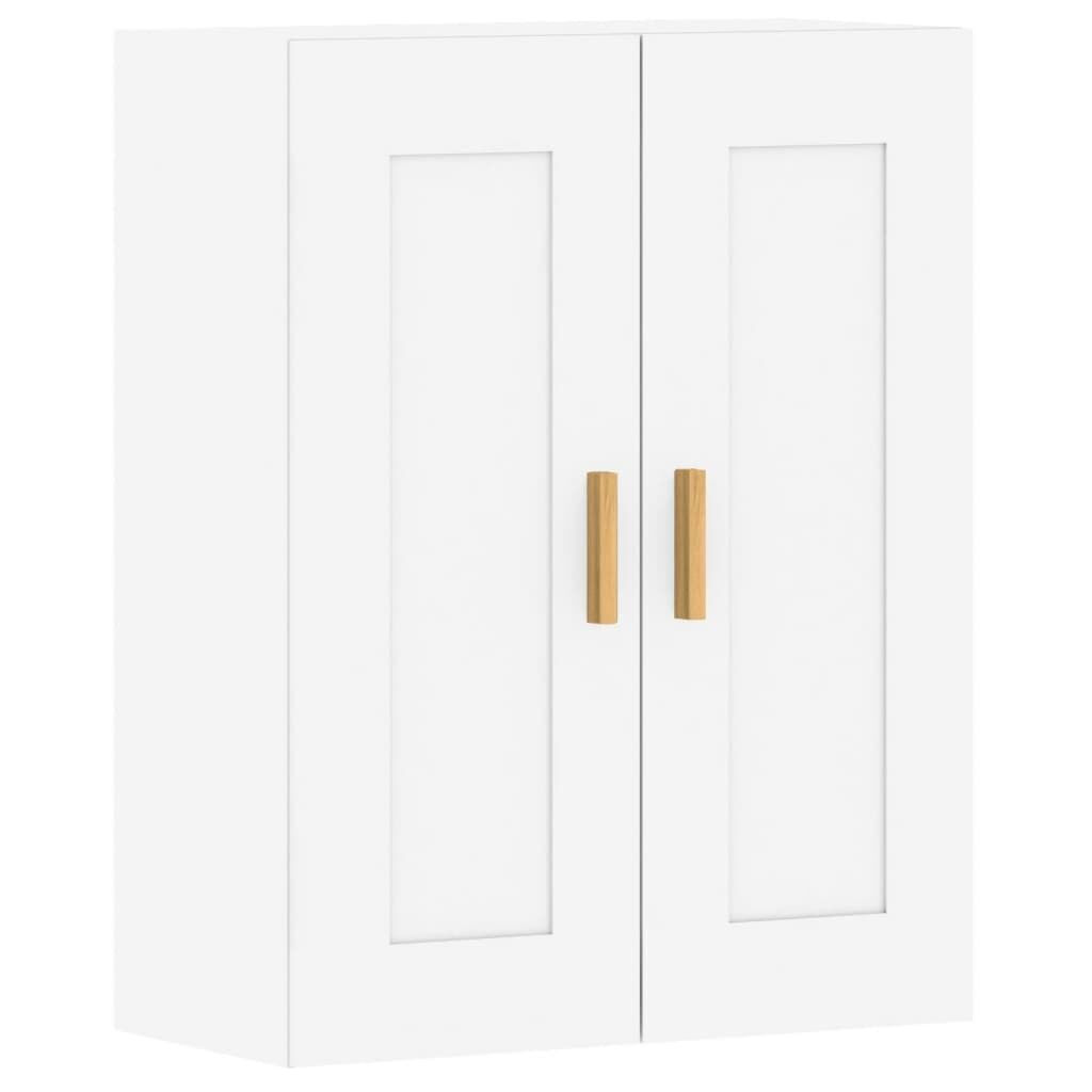 Wall Mounted Cabinets 2 pcs White Engineered Wood Price