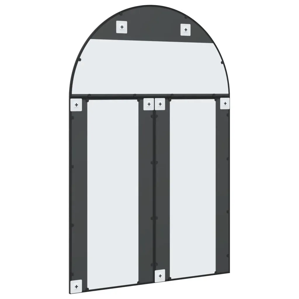 Wall Mirror Black 100x150 cm Arch Iron Price